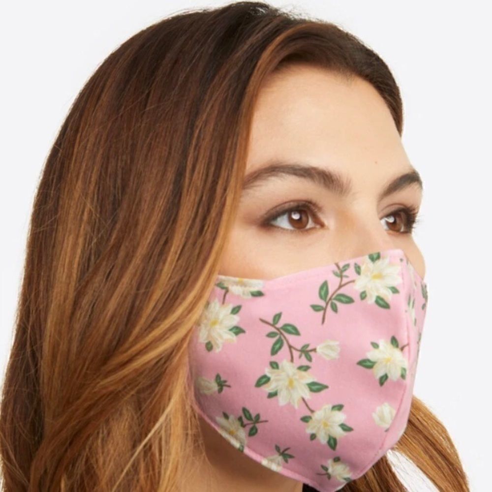 Magnolia Floral Face Mask in Light Pink Ipsy bag